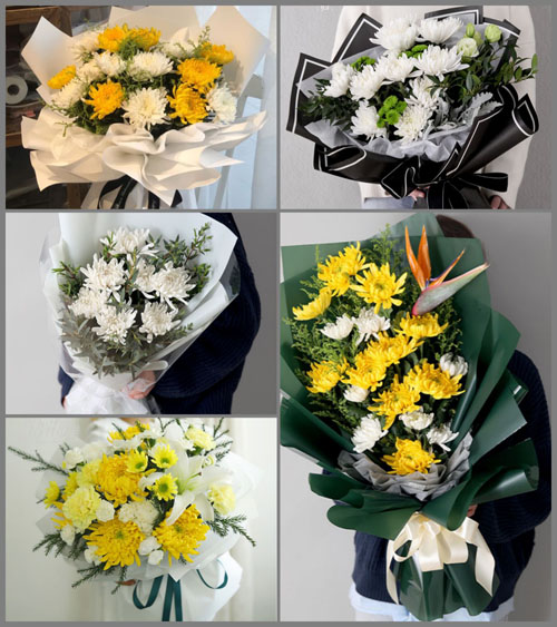山东青岛莱西市院上镇葛家院村白事花束代送